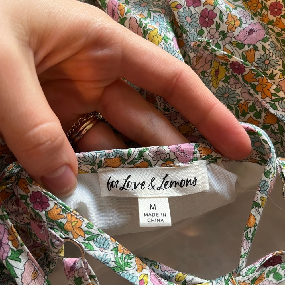 For Love And Lemons Multicolor Floral Midi Dress - Picture 13 of 13
